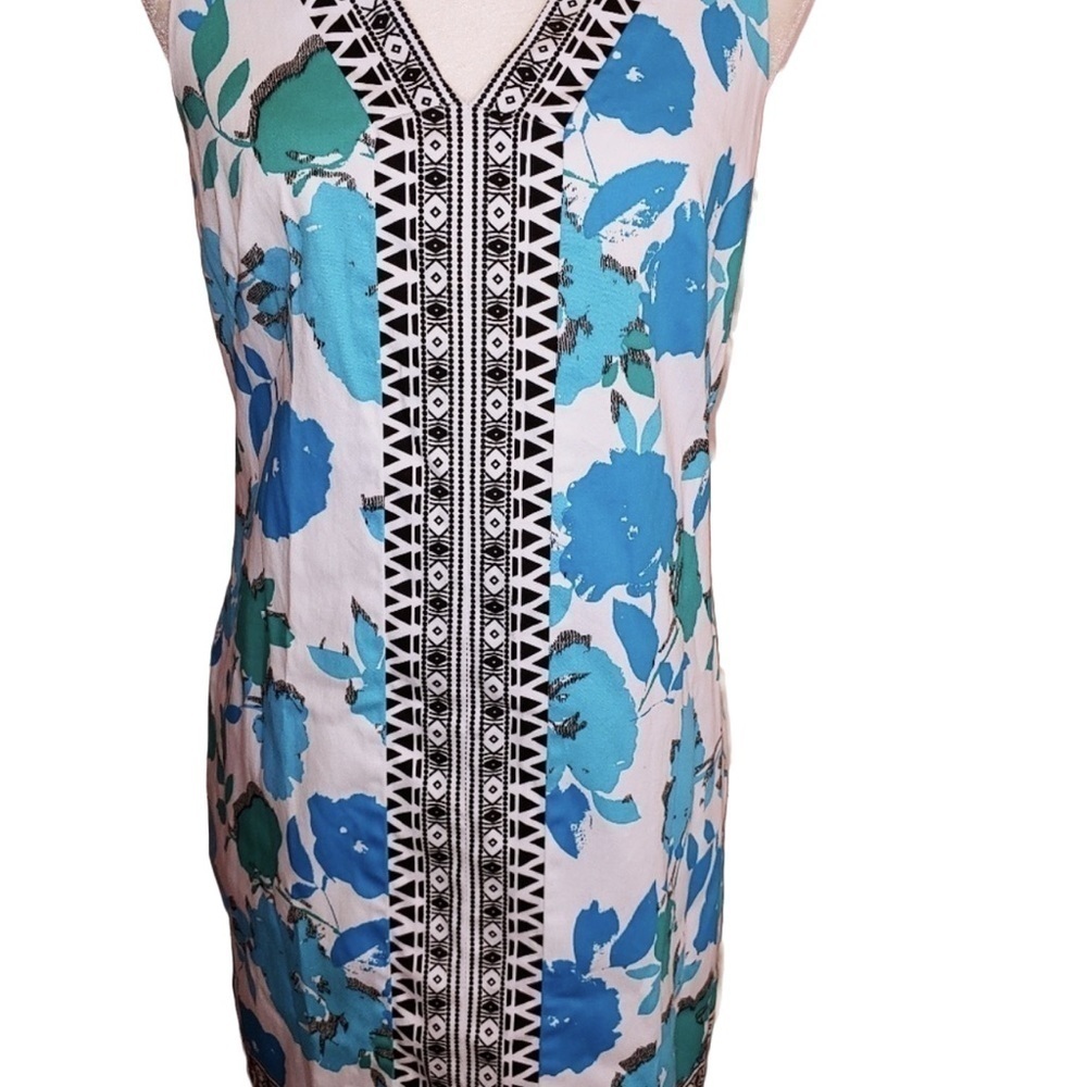 London Times Sheath Dress Floral 10